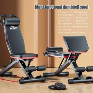 Multi-functional folding fitness bench